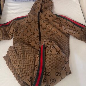 Monogram hoodie and sweatpants Gucci